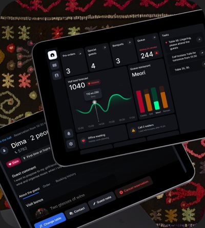 Restaurant management system on iPad
